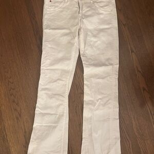 Hudson Jeans Women's Cream Flare Jeans